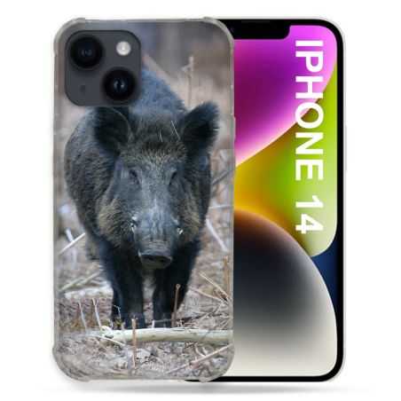 Coque Compatible MagSafe Pour Iphone 14 (6.1) Chasse Sanglier Pin