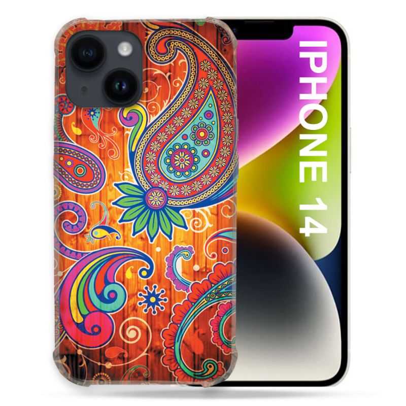 Coque Compatible MagSafe Pour Iphone 14 (6.1) Fleur Psychedelic
