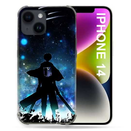 Coque Compatible MagSafe Pour Iphone 14 (6.1) Manga Attaque Titans Levi