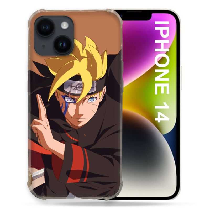 Coque Compatible MagSafe Pour Iphone 14 (6.1) Manga Boruto Signe