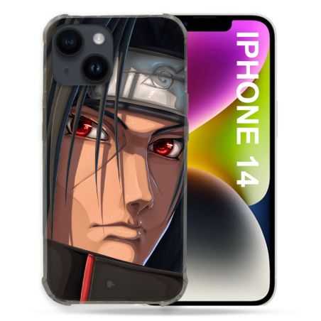 Coque Compatible MagSafe Pour Iphone 14 (6.1) Manga Naruto Itachi Visage