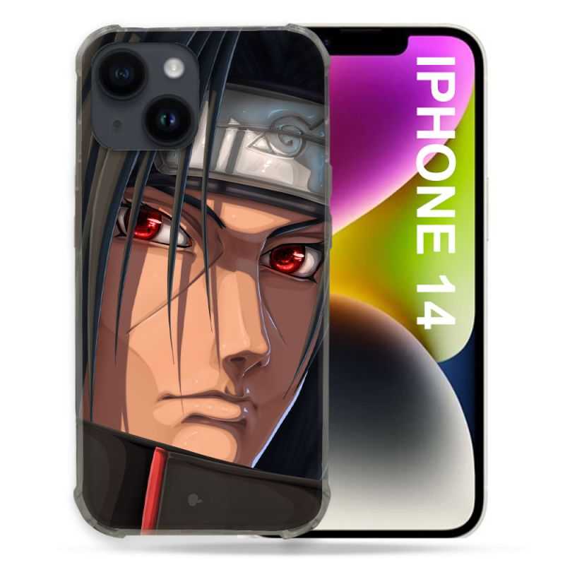 Coque Compatible MagSafe Pour Iphone 14 (6.1) Manga Naruto Itachi Visage