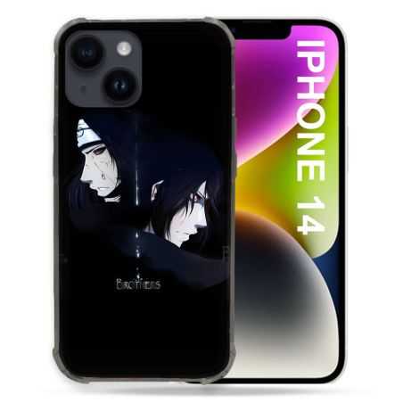 Coque Compatible MagSafe Pour Iphone 14 (6.1) Manga Naruto Sasuke Itachi