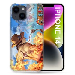 Coque Compatible MagSafe Pour Iphone 14 (6.1) Manga One Piece Ace Color