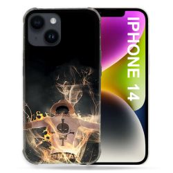 Coque Compatible MagSafe Pour Iphone 14 (6.1) Manga One Piece Ace Noir