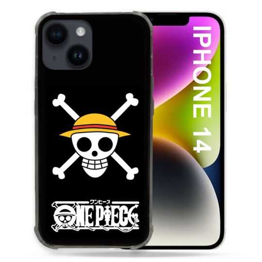 Coque Compatible MagSafe Pour Iphone 14 (6.1) Manga One Piece Tete de Mort