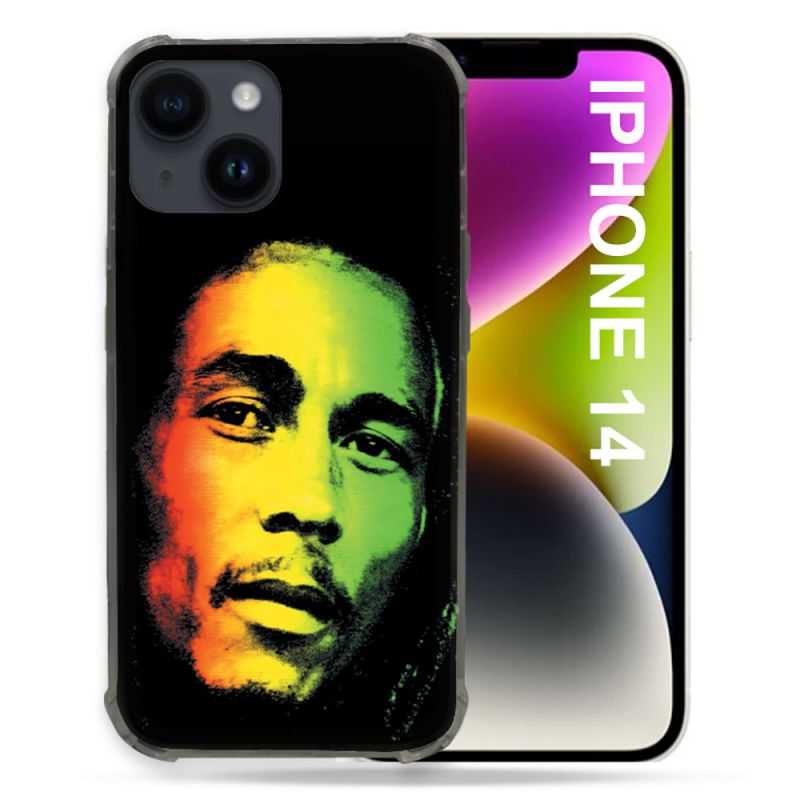 Coque Compatible MagSafe Pour Iphone 14 (6.1) Musique Bob Marley 2