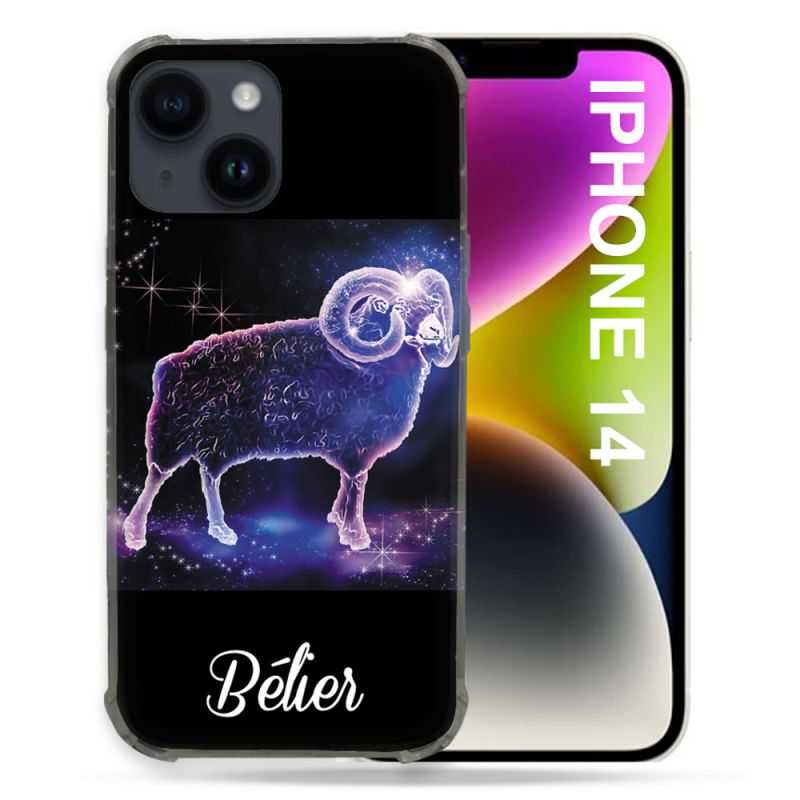 Coque Compatible MagSafe Pour Iphone 14 (6.1) Signe Zodiaque 2 Bélier