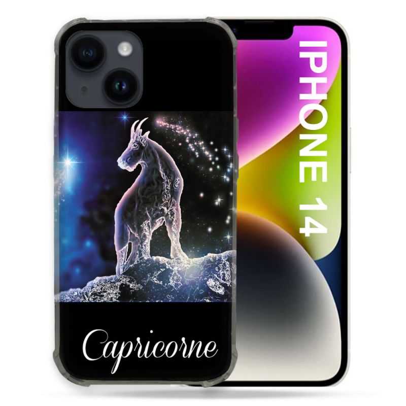 Coque Compatible MagSafe Pour Iphone 14 (6.1) Signe Zodiaque 2 Capricorne
