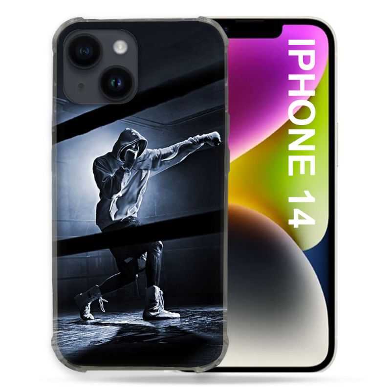 Coque Compatible MagSafe Pour Iphone 14 (6.1) Sport Boxe Poing