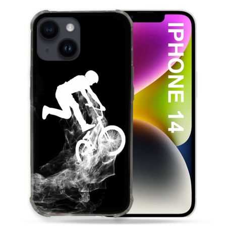 Coque Compatible MagSafe Pour Iphone 14 (6.1) Sport VTT Noir