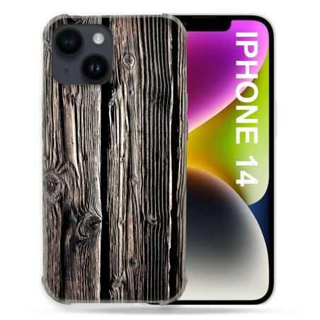Coque Compatible MagSafe Pour Iphone 14 (6.1) Texture Bois