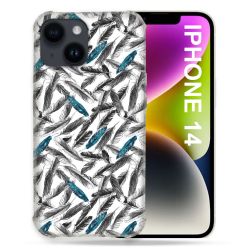 Coque Compatible MagSafe Pour Iphone 14 (6.1) Texture Plume Canard