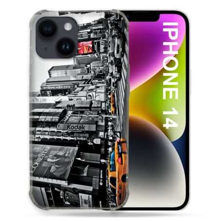 Coque Compatible MagSafe Pour Iphone 14 (6.1) Voyage Amerique USA New York Taxi