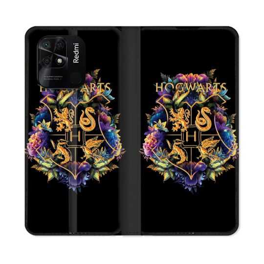 Housse cuir portefeuille Pour Xiaomi Redmi 10C Harry Potter Hogwarts