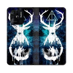 Housse cuir portefeuille Pour Xiaomi Redmi 10C Harry Potter Patronome