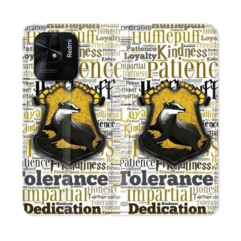 Housse cuir portefeuille Pour Xiaomi Redmi 10C Harry Potter Poursouffle