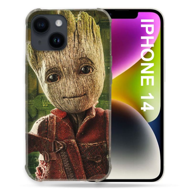 Coque Compatible MagSafe Pour Iphone 14 (6.1) Groot Vert