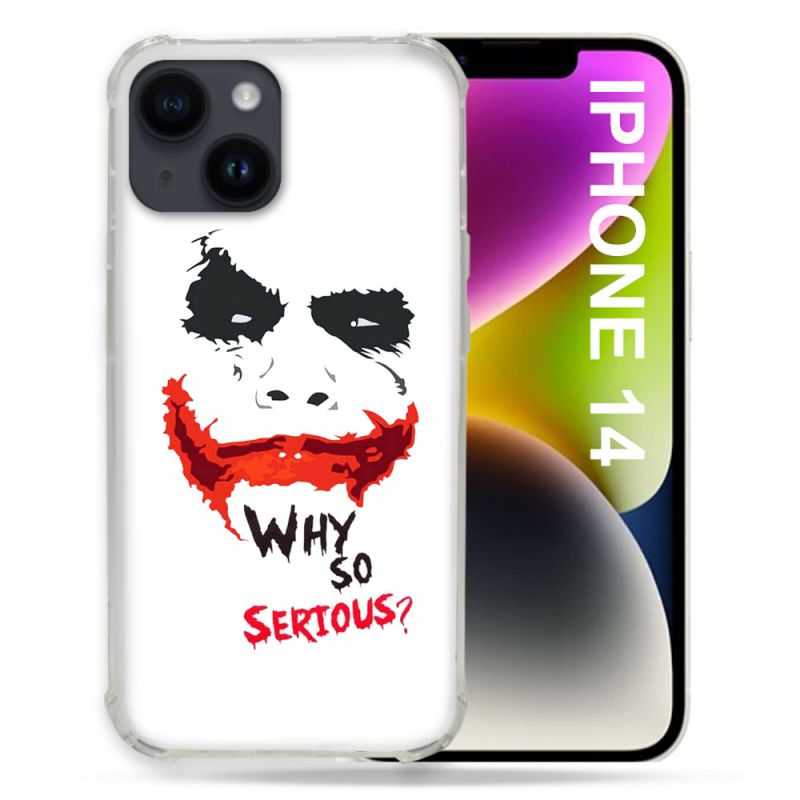 Coque Compatible MagSafe Pour Iphone 14 (6.1) Joker Blanc