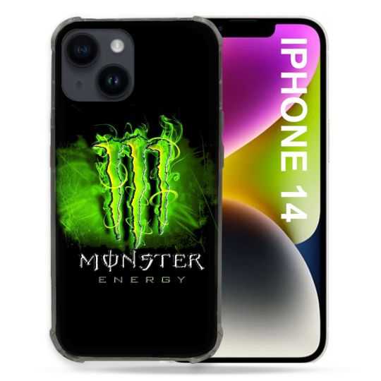 Coque Compatible MagSafe Pour Iphone 14 (6.1) Monster Energy Vert