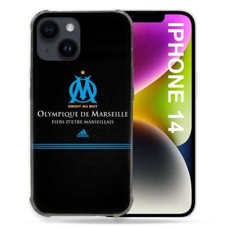 Coque Compatible MagSafe Pour Iphone 14 (6.1) Olympique Marseille OM Fier etre Marseillais
