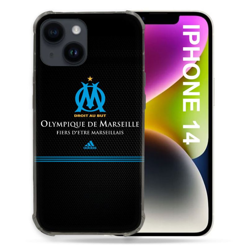 Coque Compatible MagSafe Pour Iphone 14 (6.1) Olympique Marseille OM Fier etre Marseillais