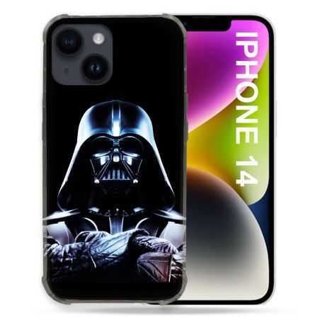 Coque Compatible MagSafe Pour Iphone 14 (6.1) Star Wars - Dark Vador Noir