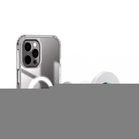 Coque Compatible MagSafe Pour Iphone 14 (6.1) Texture Marbre Vert