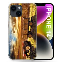 Coque Pour Iphone 14 (6.1) Agriculture Tracteur Color