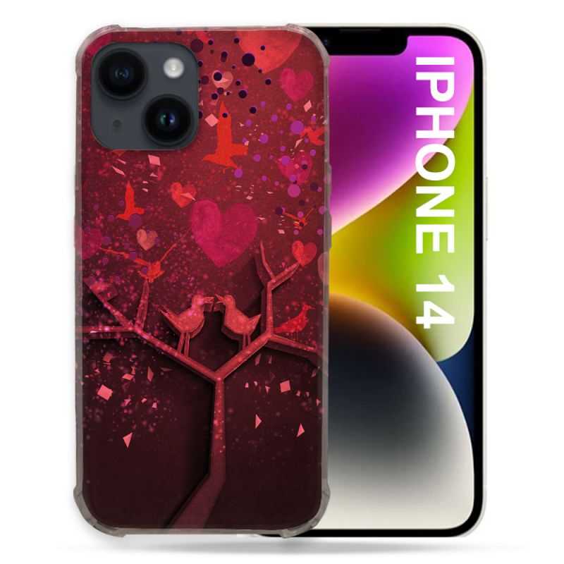 Coque Pour Iphone 14 (6.1) Amour Arbre