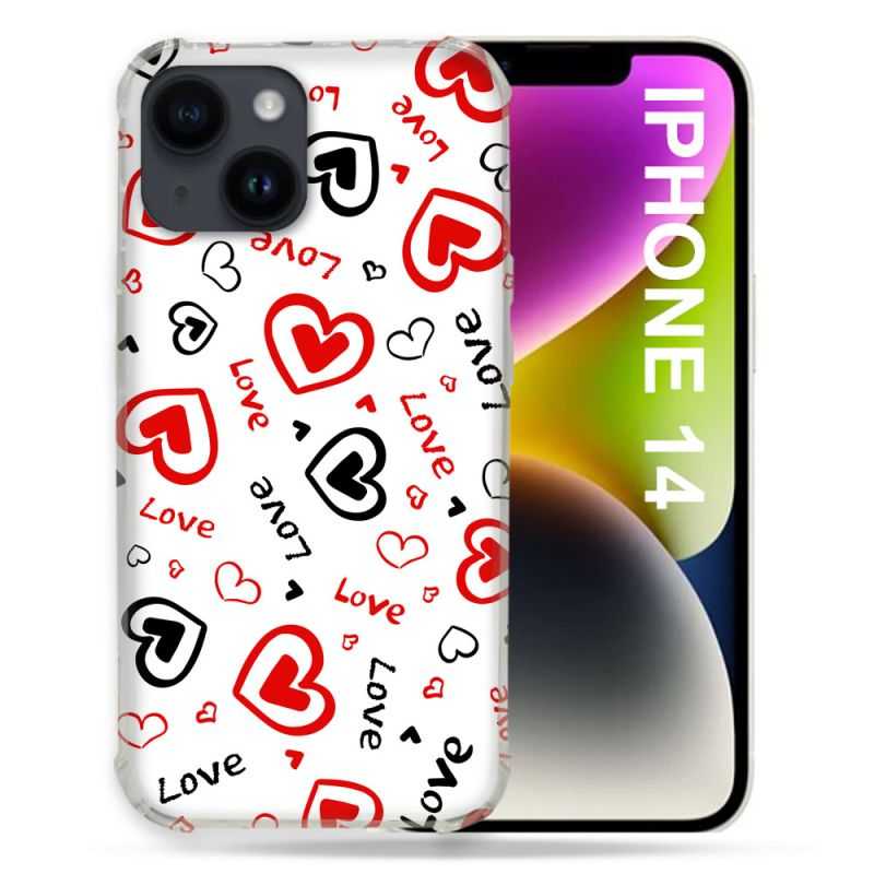 Coque Pour Iphone 14 (6.1) Amour Love