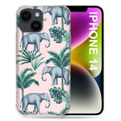 Coque Pour Iphone 14 (6.1) Animal Elephant Pattern
