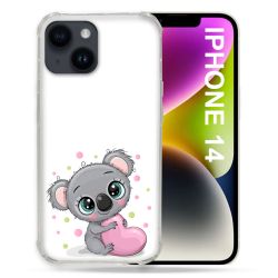 Coque Pour Iphone 14 (6.1) Animal Koala Cœur