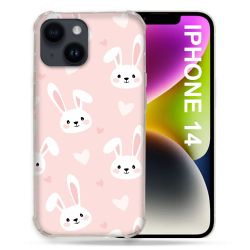 Coque Pour Iphone 14 (6.1) Animal Lapin Rose