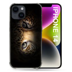 Coque Pour Iphone 14 (6.1) Animal Leopard Yeux