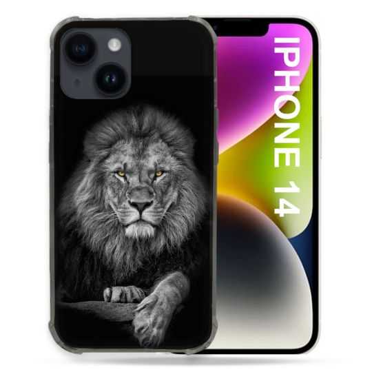 Coque Pour Iphone 14 (6.1) Animal Lion Majestueux