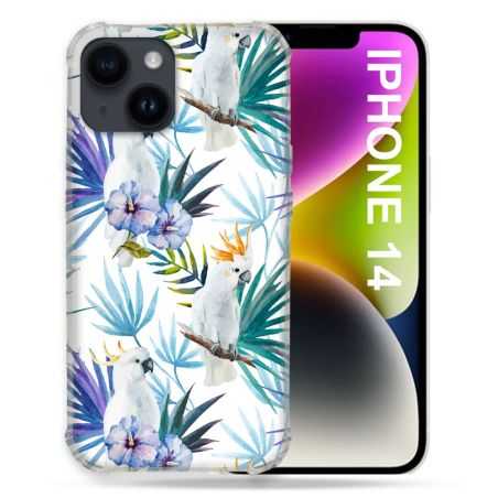 Coque Pour Iphone 14 (6.1) Animal Perroquet Peinture