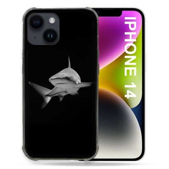 Coque Pour Iphone 14 (6.1) Animal Requin Sombre