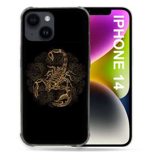 Coque Pour Iphone 14 (6.1) Animal Scorpion Fresque