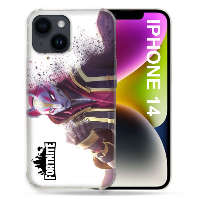 Coque Pour Iphone 14 (6.1) Fortnite Blanc