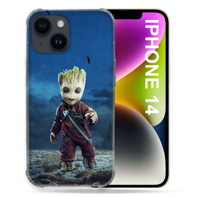 Coque Pour Iphone 14 (6.1) Groot Bleu