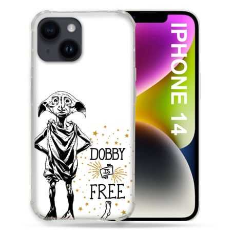 Coque Pour Iphone 14 (6.1) Harry Potter Dobby Free Blanc