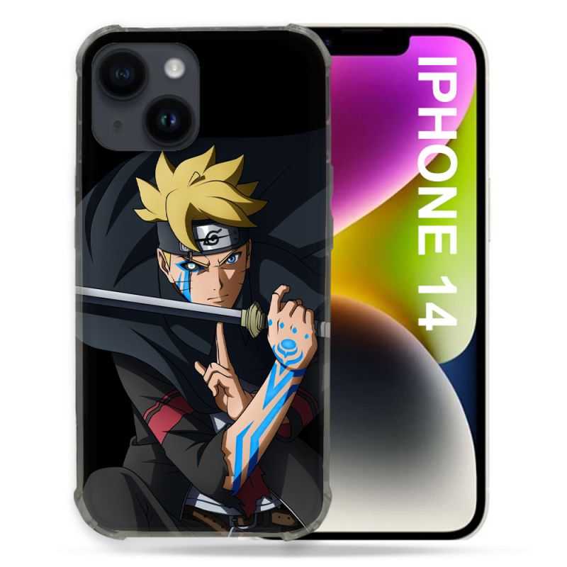 Coque Pour Iphone 14 (6.1) Manga Boruto Tatouage