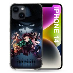 Coque Pour Iphone 14 (6.1) Manga Demon Slayer Noir