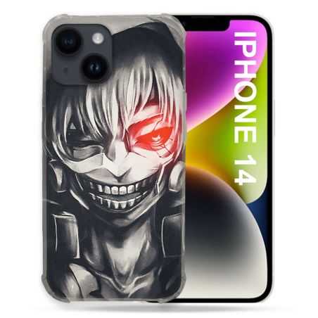 Coque Pour Iphone 14 (6.1) Manga Tokyo Ghoul Kaneki Noir
