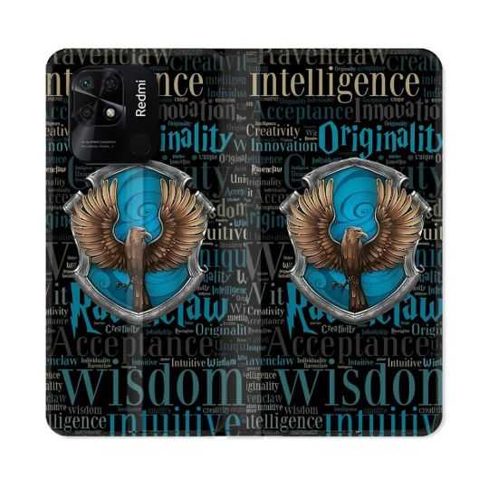 Housse cuir portefeuille Pour Xiaomi Redmi 10C Harry Potter Serdaigle