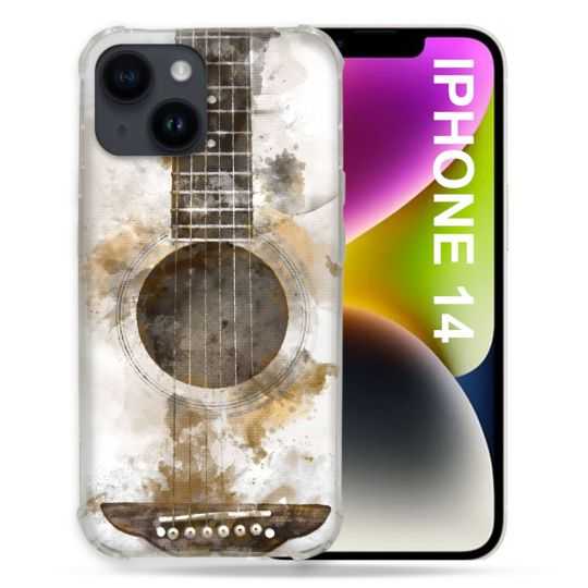 Coque Pour Iphone 14 (6.1) Musique Guitare Tag