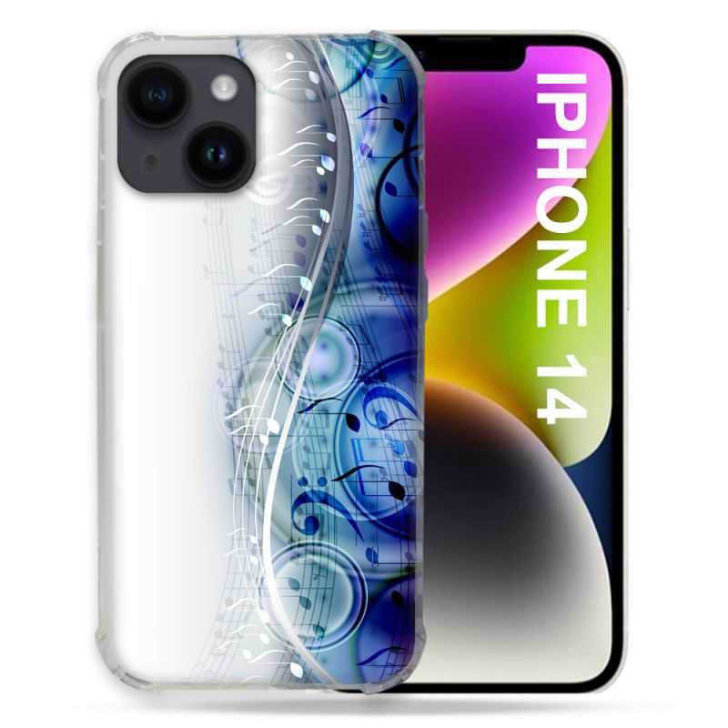 Coque Pour Iphone 14 (6.1) Musique Partition Vague