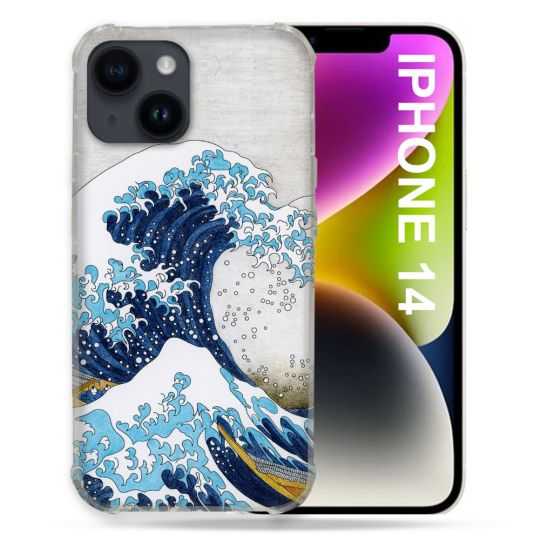 Coque Pour Iphone 14 (6.1) Peinture La Grande Vague