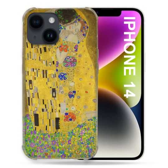 Coque Pour Iphone 14 (6.1) Peinture Le Baiser